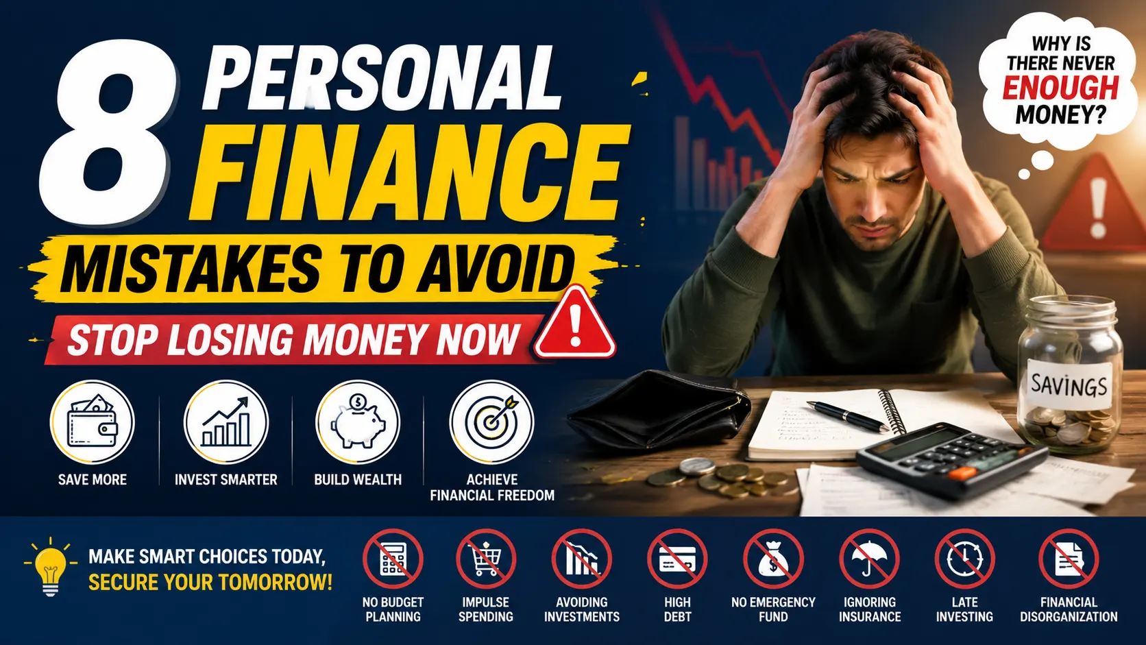 8 Personal Finance Mistakes to Avoid and Stop Losing Money Now Image