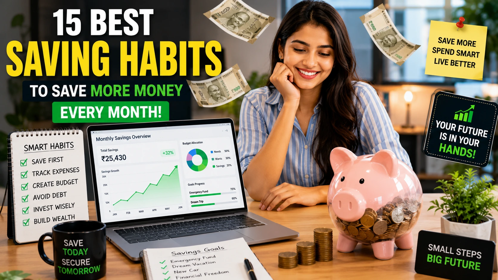 Best Saving Habits: 15 Smart Ways to Save More Money Every Month