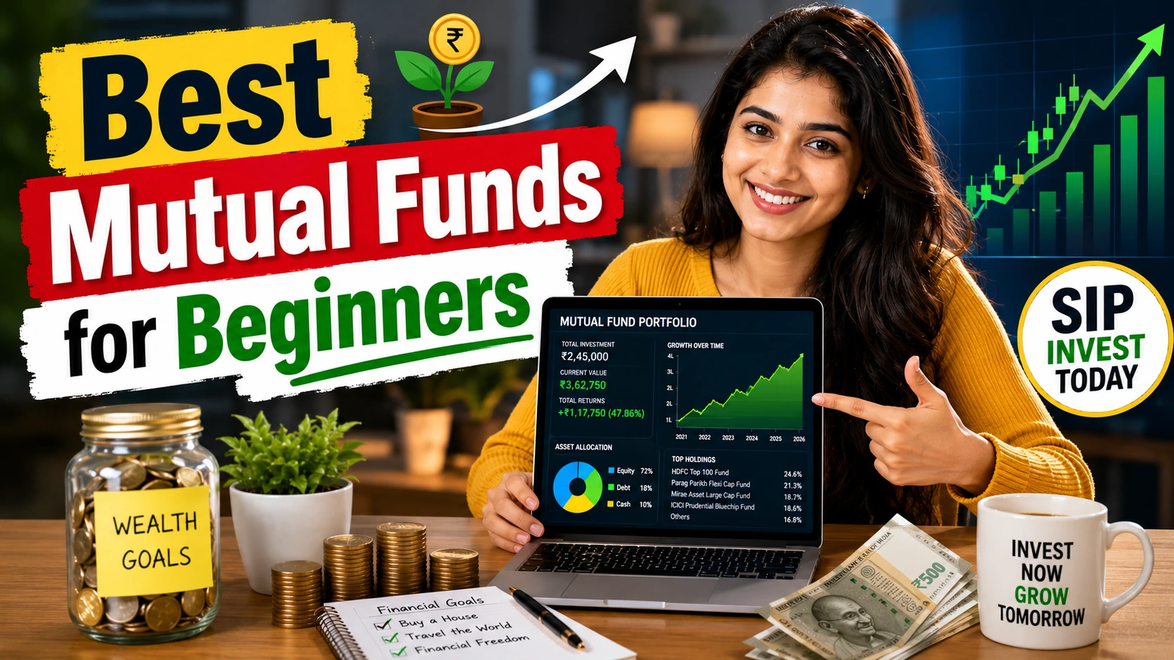 Best Mutual Funds for Beginners in India 2026: Start Your SIP Today