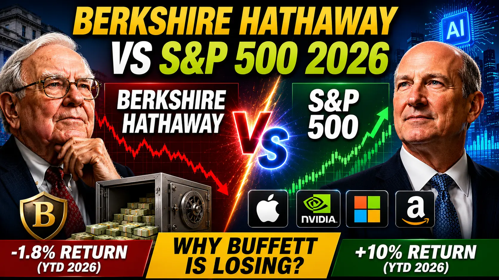 Berkshire Hathaway vs S&P 500 2026: Why Buffett Is Losing