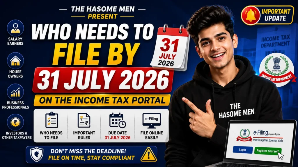 Who Needs to File by 31 July 2026 Income Tax Portal Caption (10 words):