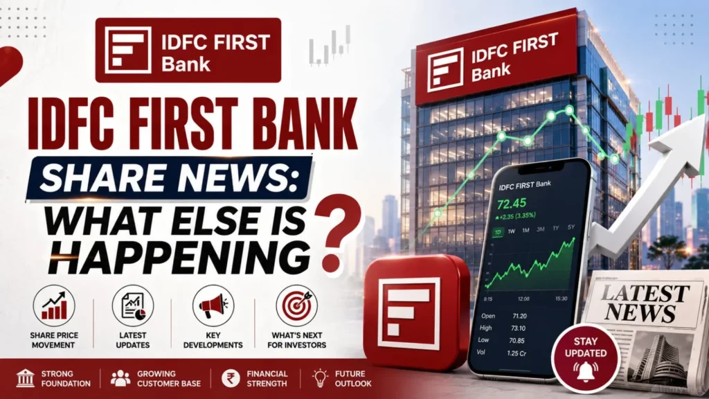 Latest IDFC First Bank share news including fundraising plans and business updates