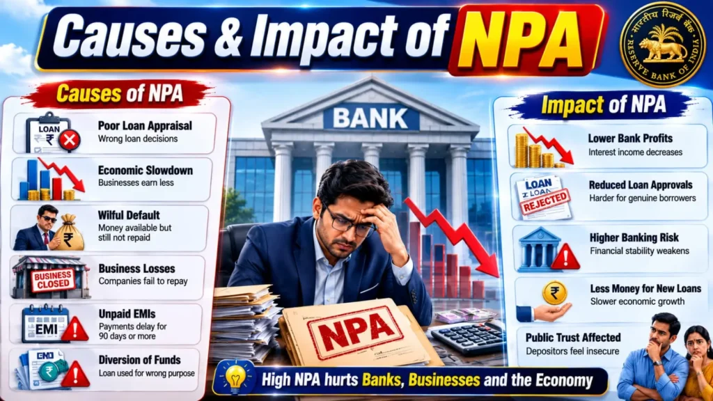 Causes of NPA in banks