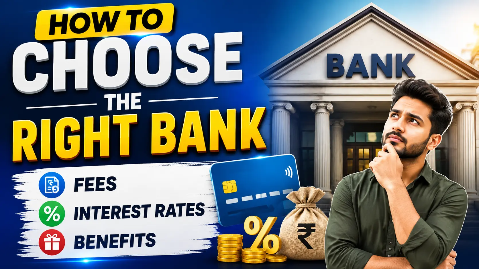 How to Choose the Right Bank: Fees, Interest Rates & Benefits