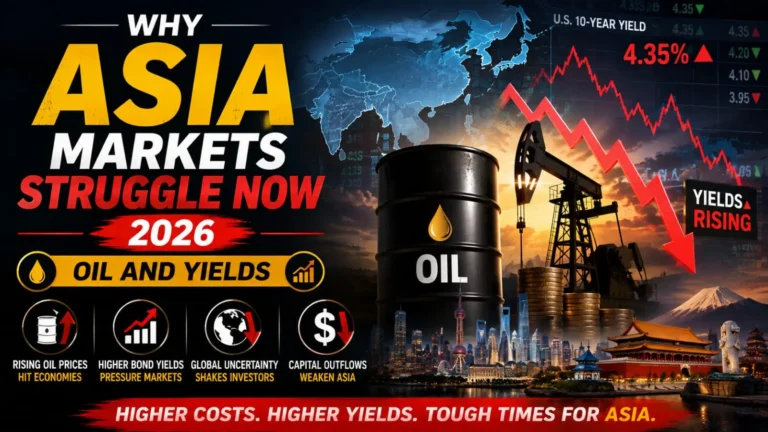 Asia markets struggle 2026 oil and yields