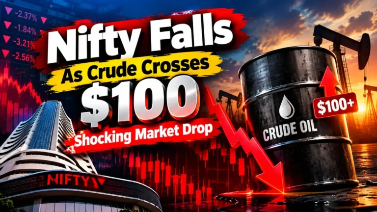 Nifty Falls As Crude Crosses $100: Shocking Market Drop