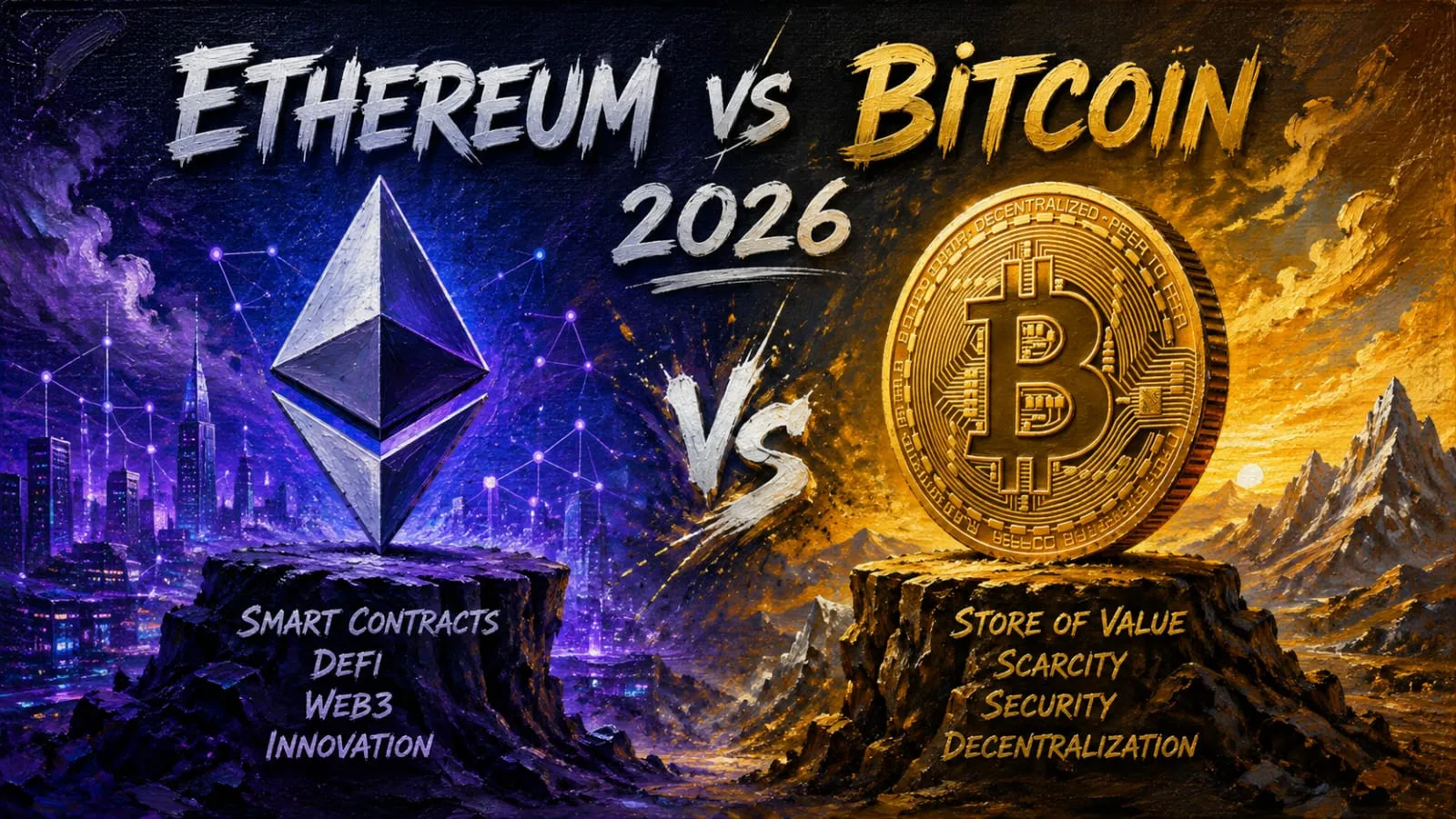 Ethereum vs Bitcoin 2026: Honest Comparison for Beginners
